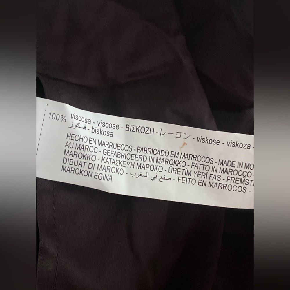 Zara Brown Long Sleeve Crop Button Down Shirt - Picture 5 of 5